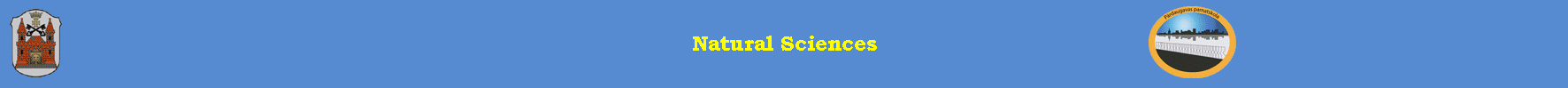 Natural Sciences