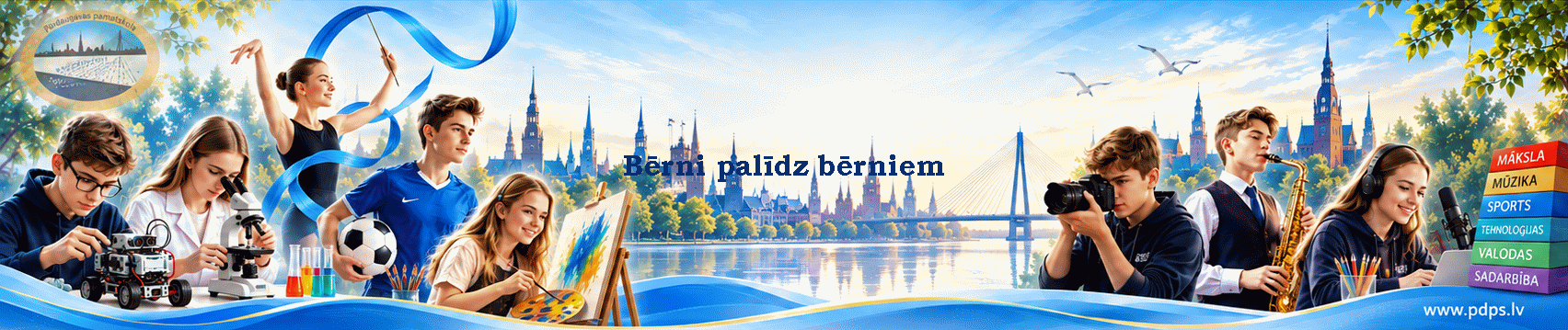 Bērni palīdz bērniem